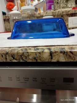 Anchor ovenware loaf pan cobalt blue 2.75xx5.75