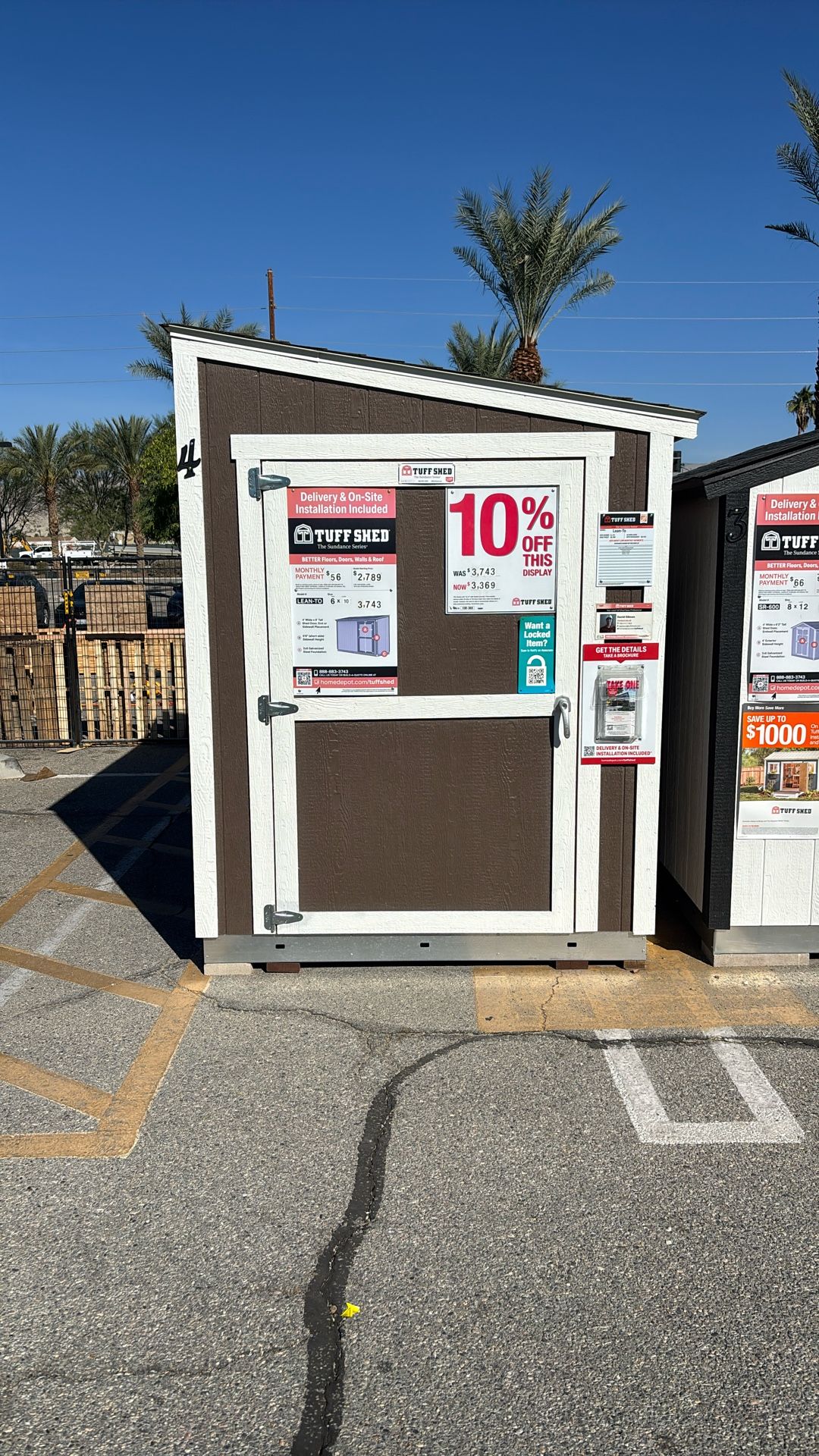 Tuff Shed Sundance Lean-To 6x10 SD864198 Was $3,743 Now $3,369 10% Off Financing Available!