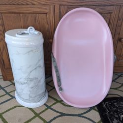 Ubbi Diaper Pail & Bumbo Changing Pad