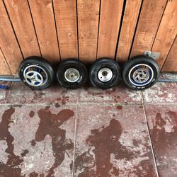 electric scooter or mini pocket bike wheels