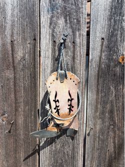 Metal Cowboy Boot Wall Decor