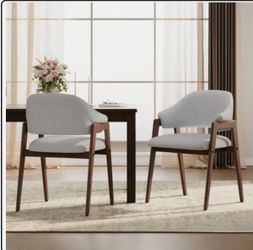 Giantex Wooden Dining Chairs Set of 2/4, PU Leather Upholstered Kitchen Chairs w/Padded Seat & Back