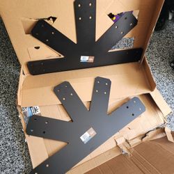 Simpson Strong-Tie 12:12 Pitch ZMAX Black Powder-Coated Gable Plate for 4X APVGP1212 (2-pack)