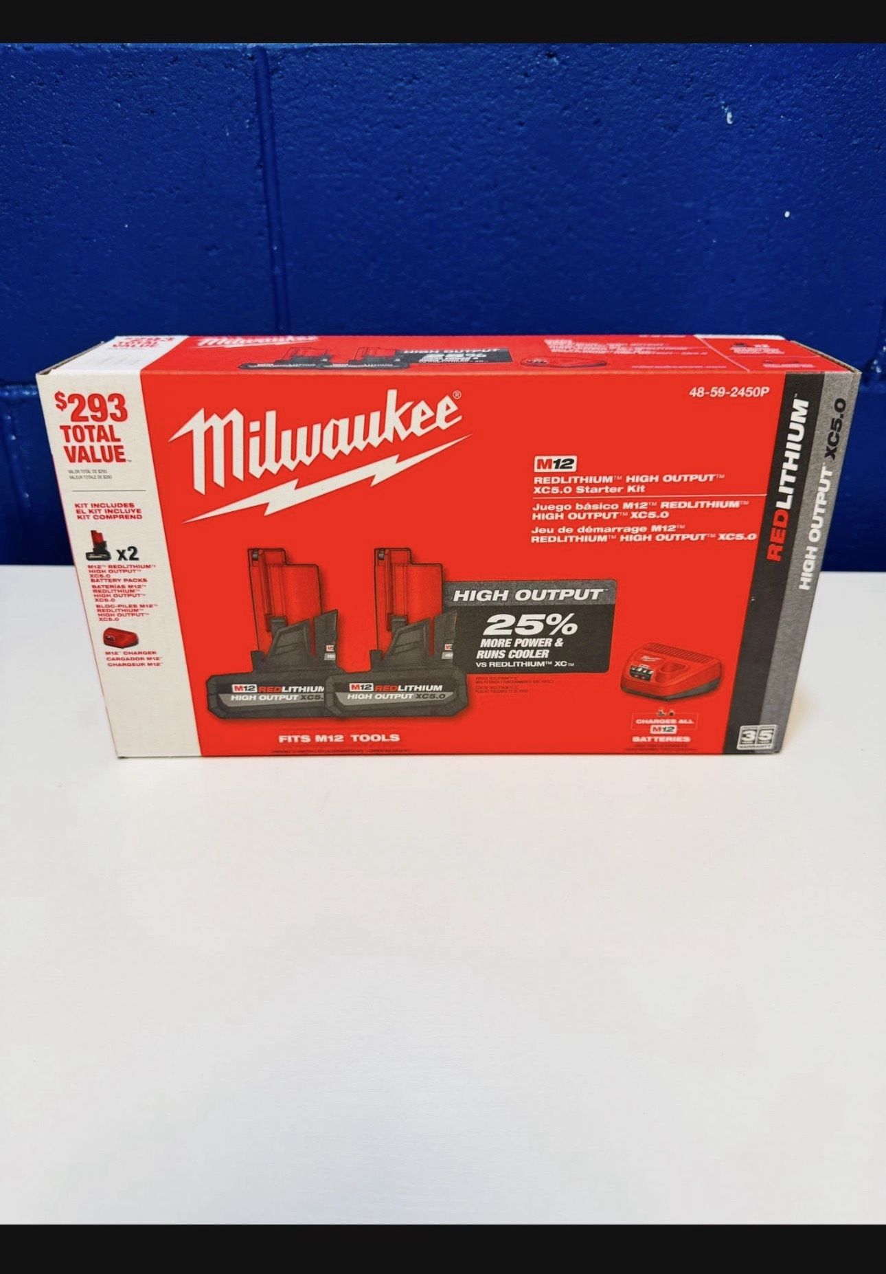 🔥 Milwaukee M12 High Output Starter Battery Kit + Charger