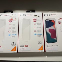3 Zagg screen protectors for IPhone 13 Pro Max
