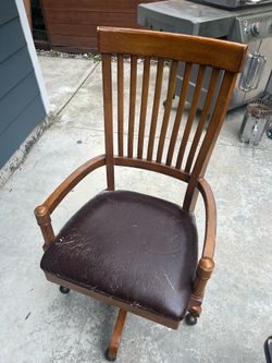 Wooden office chair