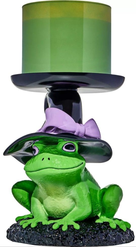 Bath & Body Works Magical Frog Pedestal 3-Wick Candle Holder