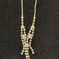 Vintage MCM Rhinestone Necklace 