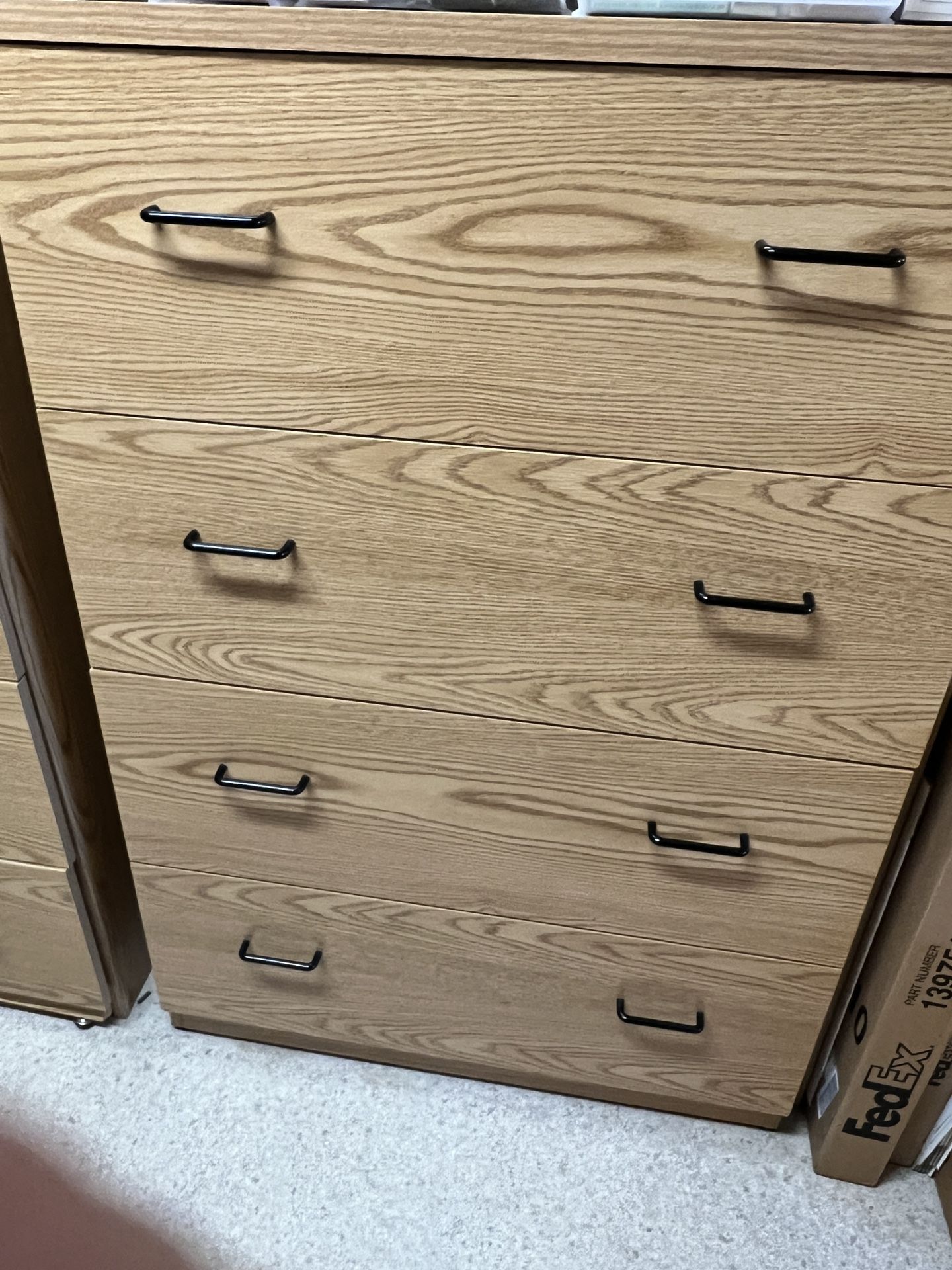 4 Drawer Wood File Cabinet (2 Available)