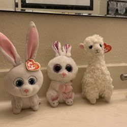 Beanie Babies TY The Secret Life Of Pets Snowball. Slippers & Lily 2.00 Each Pick The One You Want