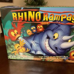 Rhino Rampage Kids Game by Mattel - 2007 Edition - Tested/Works - 100% Complete!