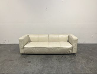 Abbyson, Otto Modern Leather Sofa