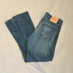 LEVI’s 513 Blue 32x32 Denim Jeans - Red Lowercase Tab - Regular Fit