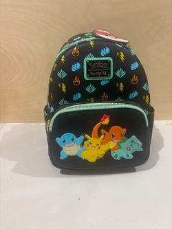 Loungefly Lot Mini Backpacks Pokémon Pikachu Squirtle Charmander Bulbasaur Sally