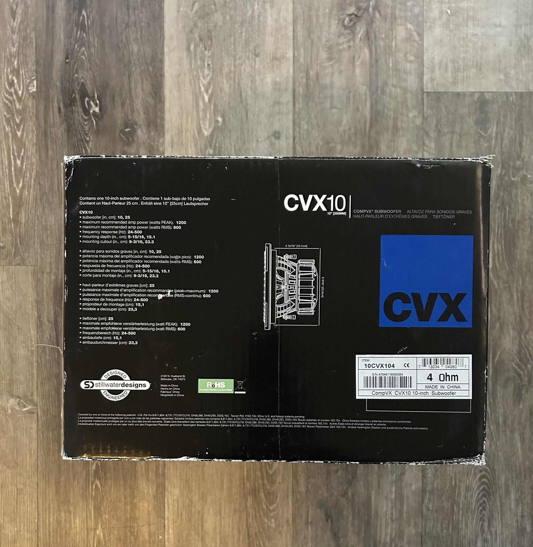 2 10” Subwoofer Kicker Cvx 600 Rms 