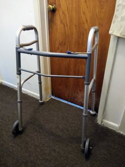 Direct Supply® Portable Folding Walker with Wheels (Model # DSA2BW-WW)