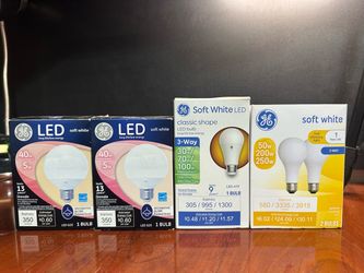 $2 each GE Soft White LED Light Bulbs