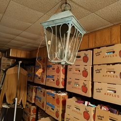 Brass Light Fixture: New, $20