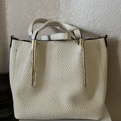 New Off White Purse W/Gold Hardware 