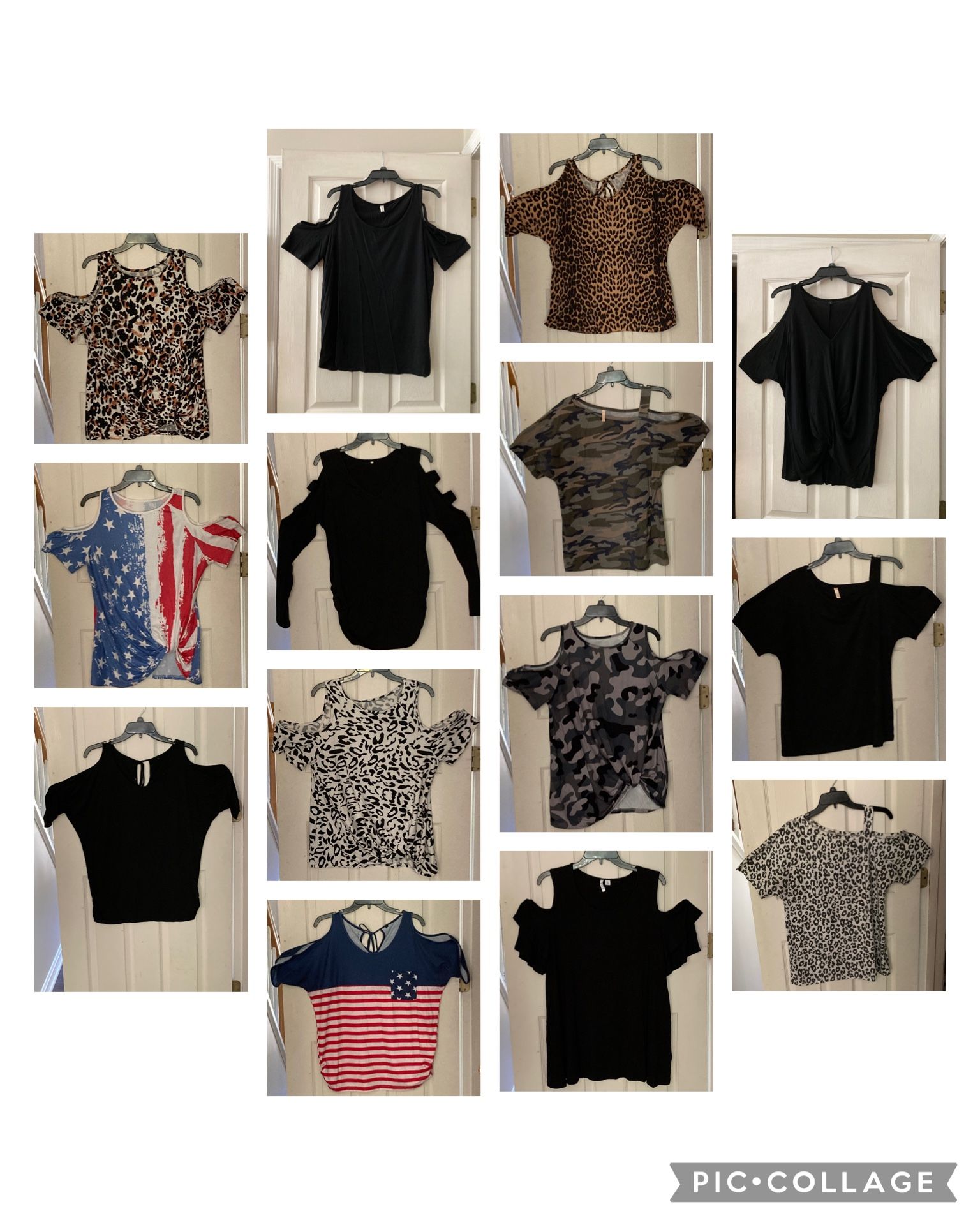 Ladies Cold Shoulder Tops - Large/XL