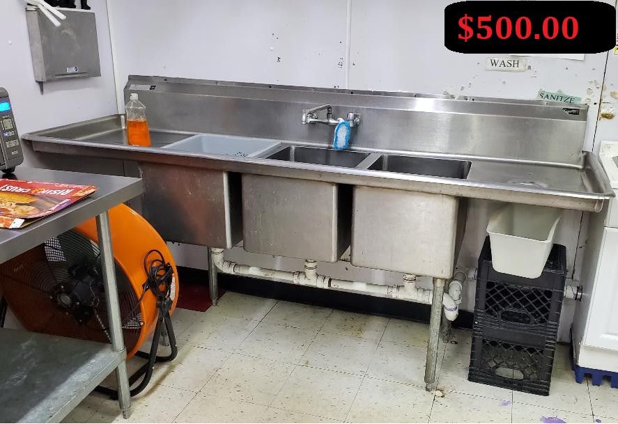 Three Compartment Sink