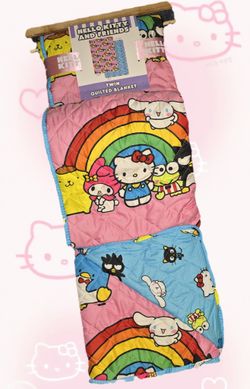 HELLO KITTY TWIN QUILTED BLANKET