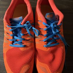 Nike Free 5.0 Bright Orange Running Shoes Sneakers. Men's Size 12 642198-801