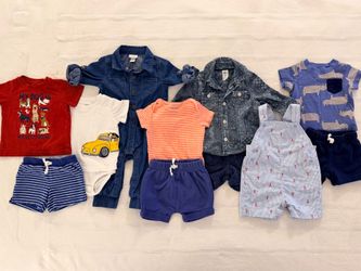 6M Baby Boy Summer Outfit Bundle