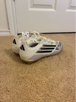 (NEW) adidas F50 League FG/MG Soccer Cleats White US Size 10.5