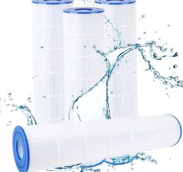 New 4 pack of pool filters 25 1/2” high 7”wide 3” hole $100