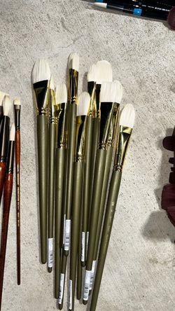 Royal and Langnickel professional brushes for acrylic/oil