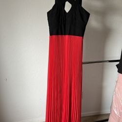 Rox Red & Black Long Dress Size 7