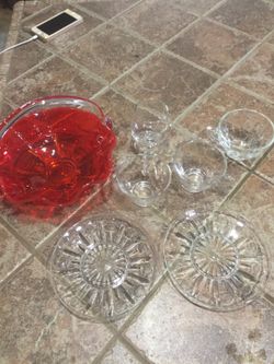 Mis match glass ware