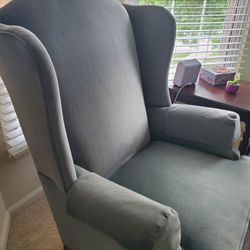 Wing Chair, Celery Green
