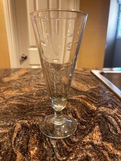 Princess House crystal pilsner
