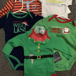 Baby Boy Size 3M Onesies, Long Sleeve Tops, Etc.