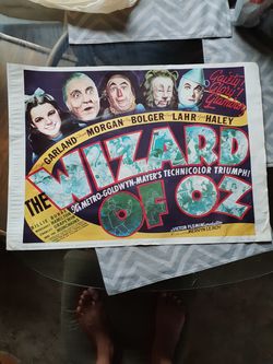 1939 Wizard of oz Repro Poster $50 (20X28)