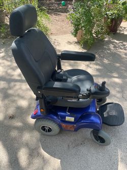 Electric Power Wheelchair Blue