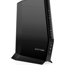 NETGEAR Nighthawk Modem Router Combo
(CAX30) DOCSIS 3.1 Cable Modem and WiFi 6
Router
