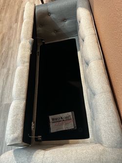 Small sofa with storage drawer