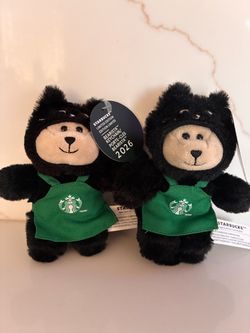 Starbucks 2026 Limited Edition Black Cat keychain