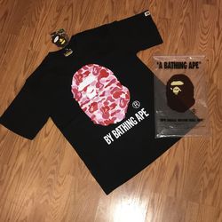 Pink camo bape