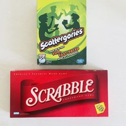 Lot of 2 Board Games Scrabble Scattergories