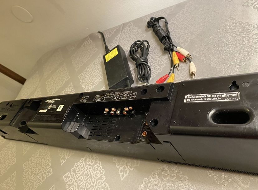JVC SOUND BAR FOR HOME THEATER/GAMING: WITH SURROUND SOUND MODE AND SUBWOOFER PRE-OUT!