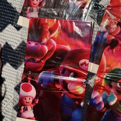Mario Brothers party supplies/tablecloth