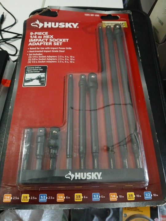 9 Piece impact socket Adapter set