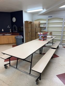 School lunch tables