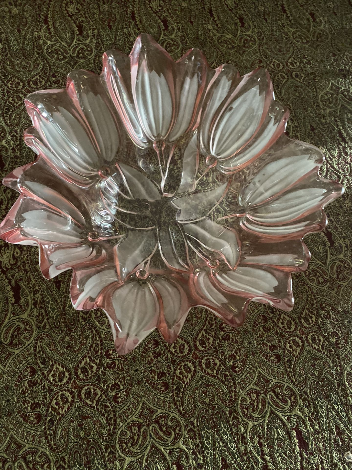 Tulip crystal bowl