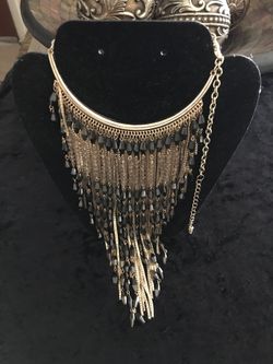 Bib Style Cascading necklace