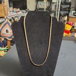 Gold-plated 20" Herringbone Chain
